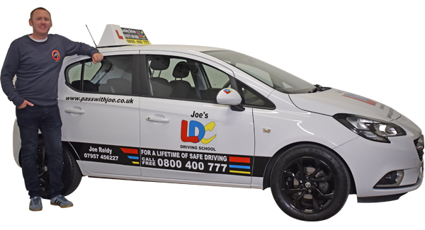 Joe Reidy's driving school car
